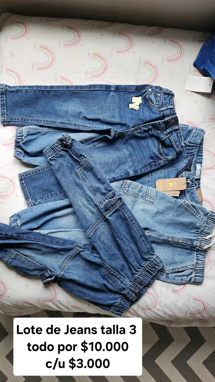 Lote de jeans para niños talla 3