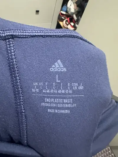 Leggings deportivos Adidas azul marino para mujer - miniatura 3
