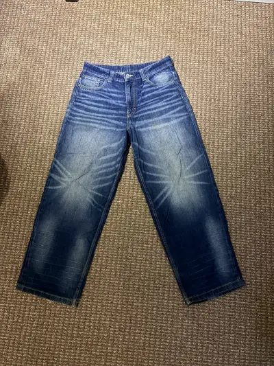 Jeans de mezclilla azul para hombre hym - miniatura 1