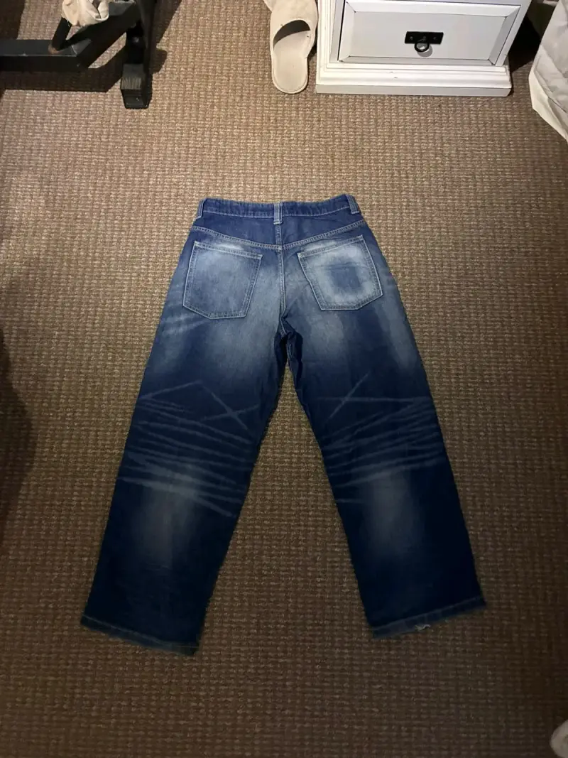 Jeans de mezclilla azul para hombre hym - 2