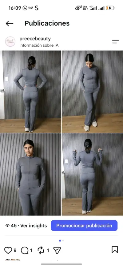 Conjunto deportivo para mujer con cierre - miniatura 1