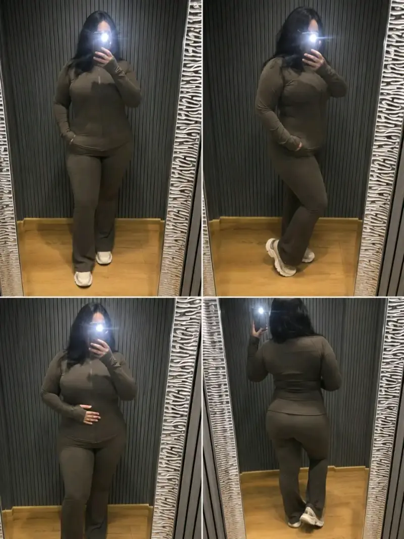 Conjunto deportivo para mujer con cierre - 2