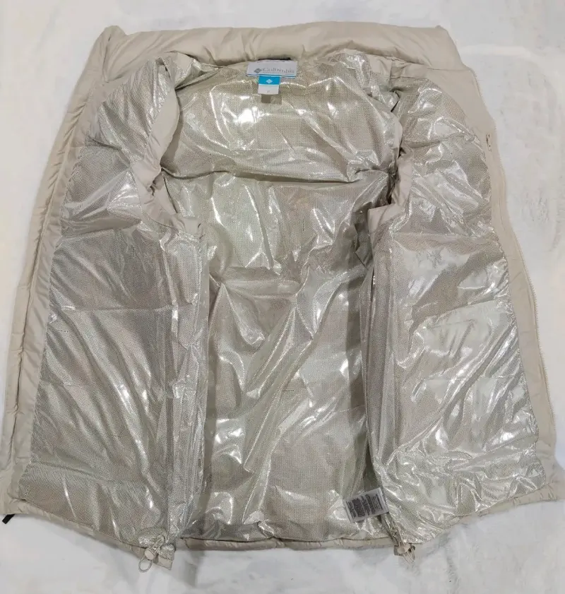 Chaleco Columbia acolchado beige para hombre - 3