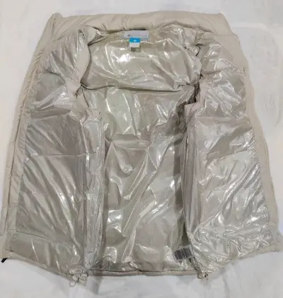 Chaleco Columbia acolchado beige para hombre - miniatura 3