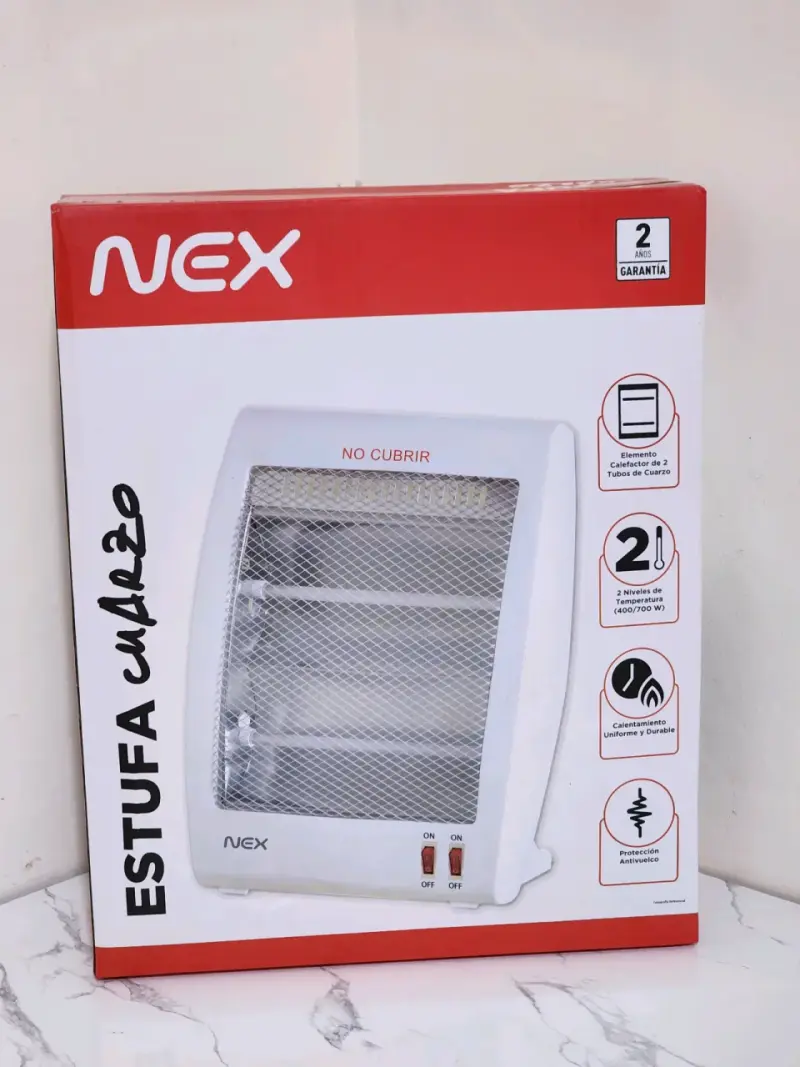 Estufa eléctrica NEX con tubos de cuarzo