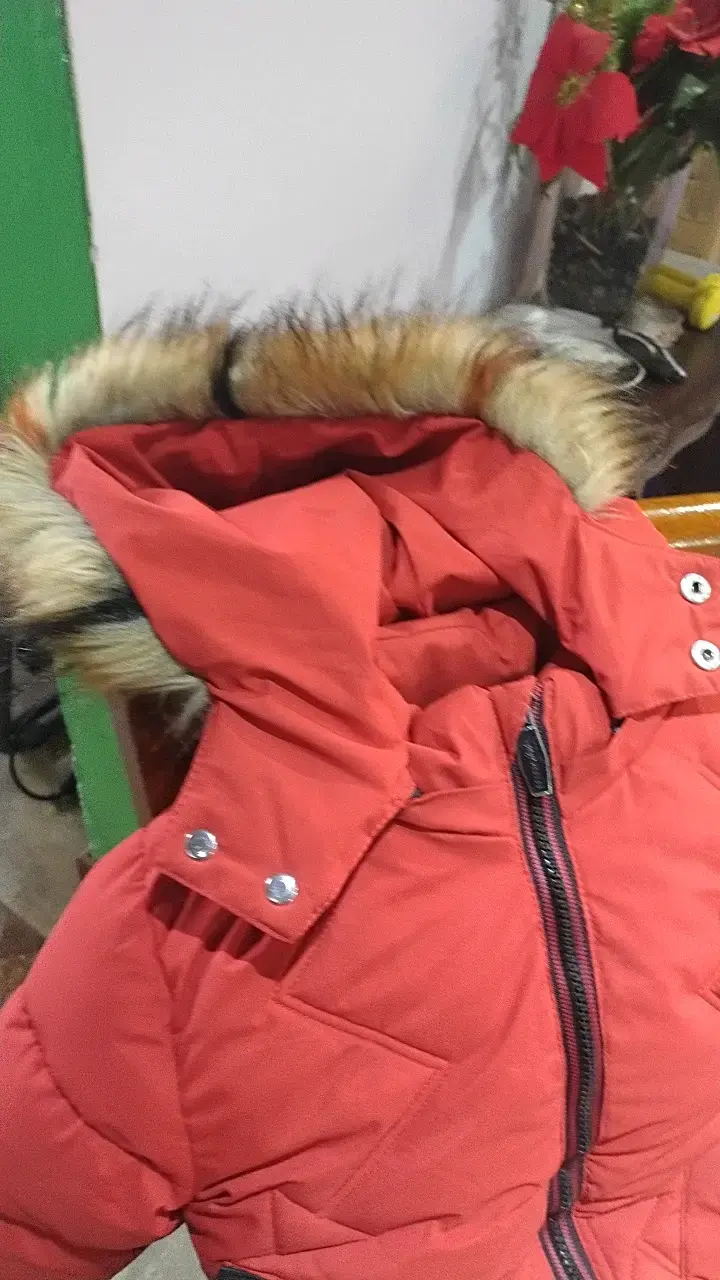 Abrigo de invierno para niños con capucha de piel sintética - 3