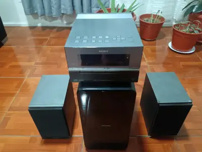 Mini componente antiguo Sony con parlantes Philips - miniatura 6