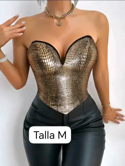 Corset elegante en varios colores y tallas - miniatura 1