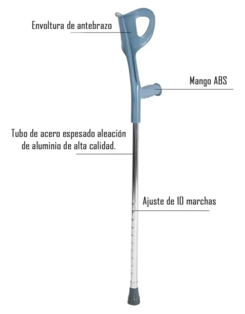 Muletas de aluminio ajustables - 2