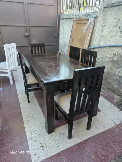 Juego de Comedor de Madera para 4,6y Personas - miniatura 2