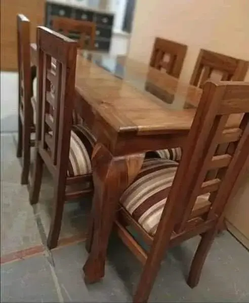Juego de Comedor de Madera para 4,6y Personas - 5