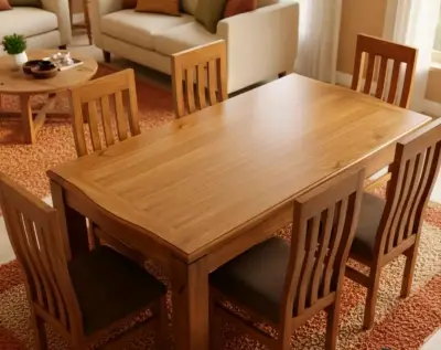 Juego de Comedor de Madera para 4,6y Personas - miniatura 6