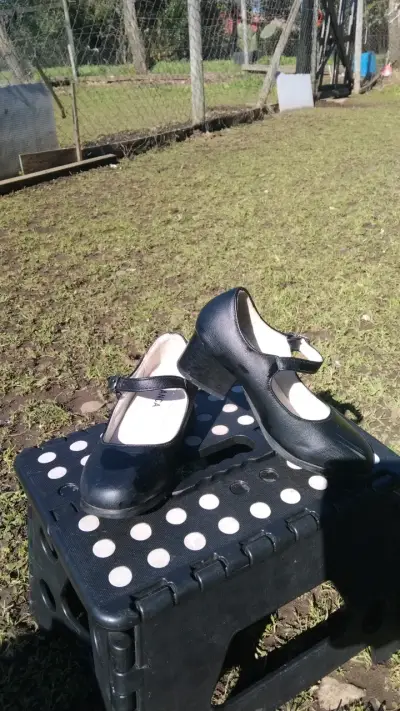 Zapatos de huasita para niña negros - miniatura 1