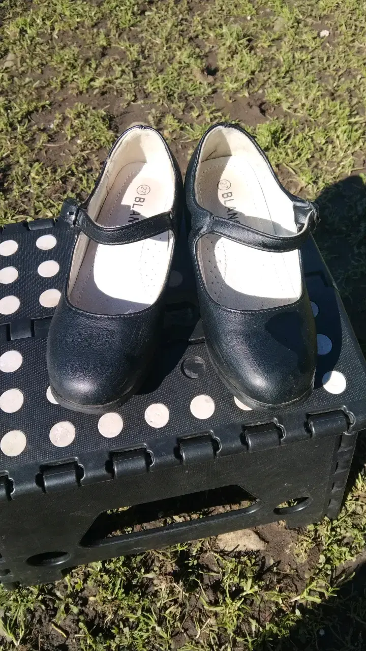 Zapatos de huasita para niña negros - 2