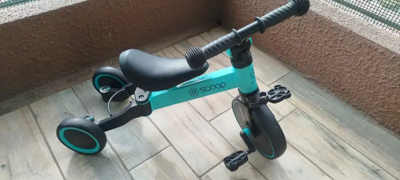 Triciclo infantil Scooop plegable azul - 3
