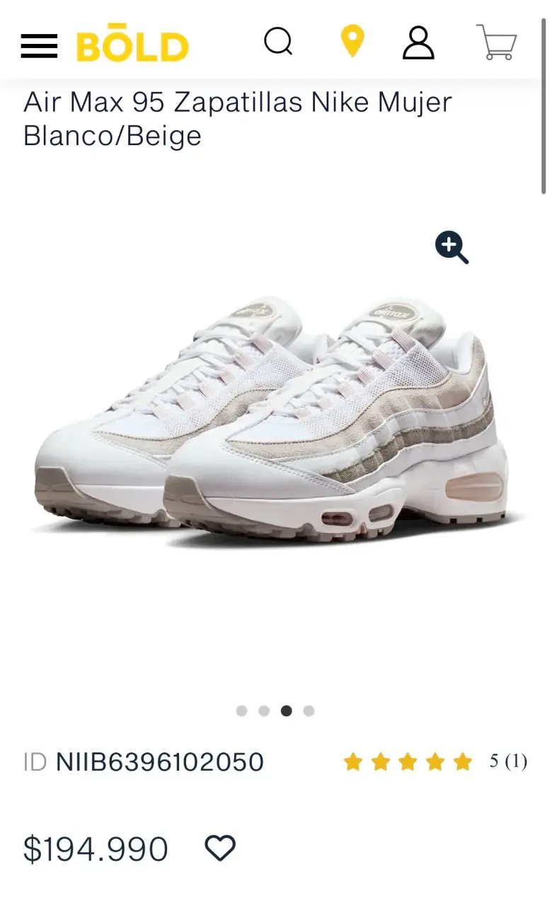Zapatillas Nike Air Max 95 Mujer Blanco/Beige - 2