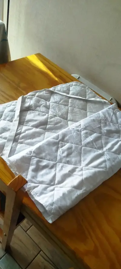 Cobertor acolchado blanco 100x170 cm - miniatura 3