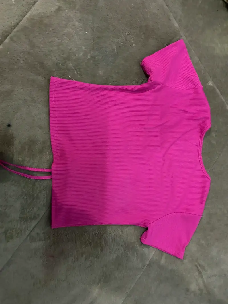 Polera fucsia con fruncido Z&H talla S - 2