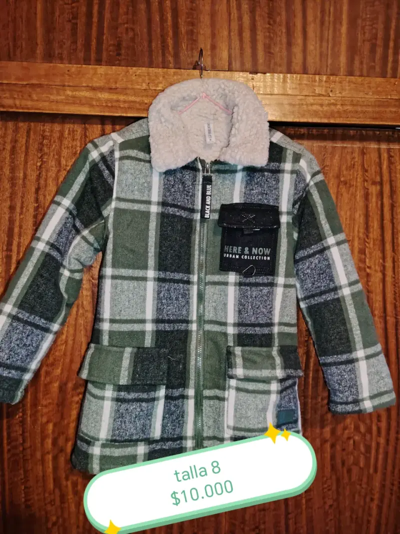 Abrigo de niño a cuadros talla 8 y varias cosas ma - 2