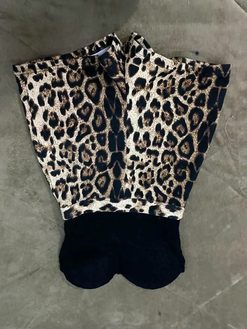 Vestido short de mujer estampado animal print