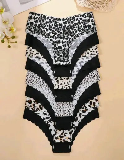 Pack de 8 calzones de animal print multicolor - miniatura 3