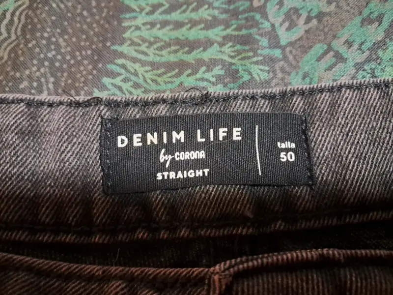 Jeans rectos gris talla 50 Denim Life - 4