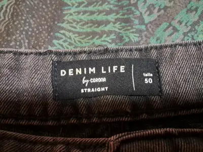 Jeans rectos gris talla 50 Denim Life - miniatura 4