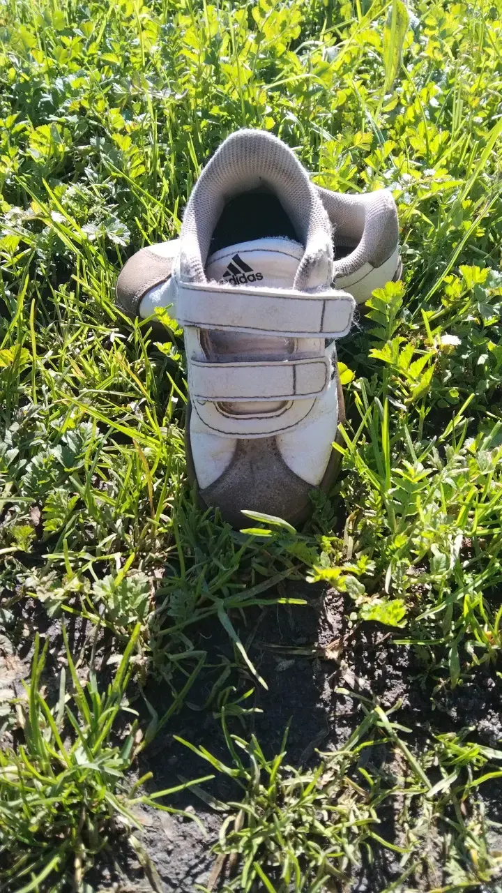 Zapatillas deportivas infantiles Adidas blancas - 1