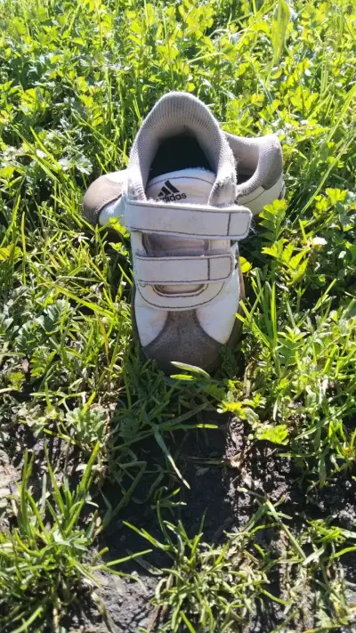 Zapatillas deportivas infantiles Adidas blancas - miniatura 1
