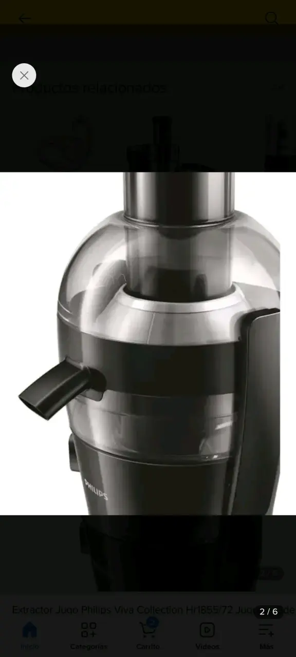 Extractor de Jugo Philips Negro Compacto - 2