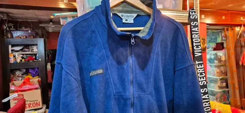 Chaqueta polar azul Columbia para hombre - 3