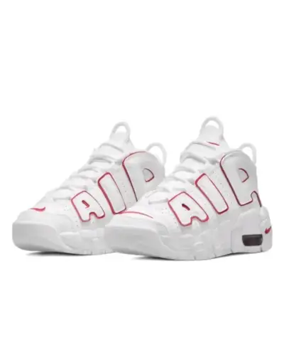 Zapatillas deportivas blancas con detalles rojos - miniatura 1