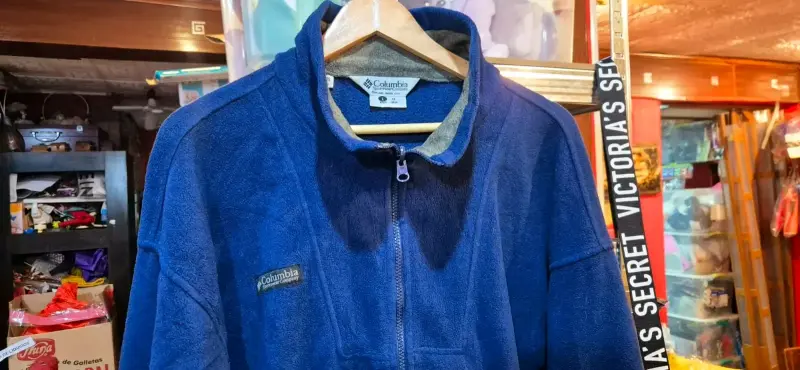 Chaqueta polar azul Columbia para hombre - 4