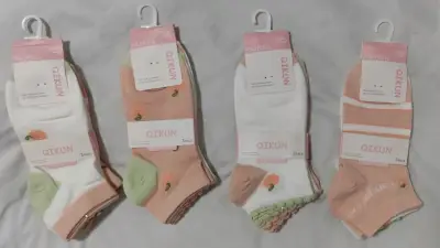 Pack de calcetines Qikun de algodón para mujer - miniatura 1