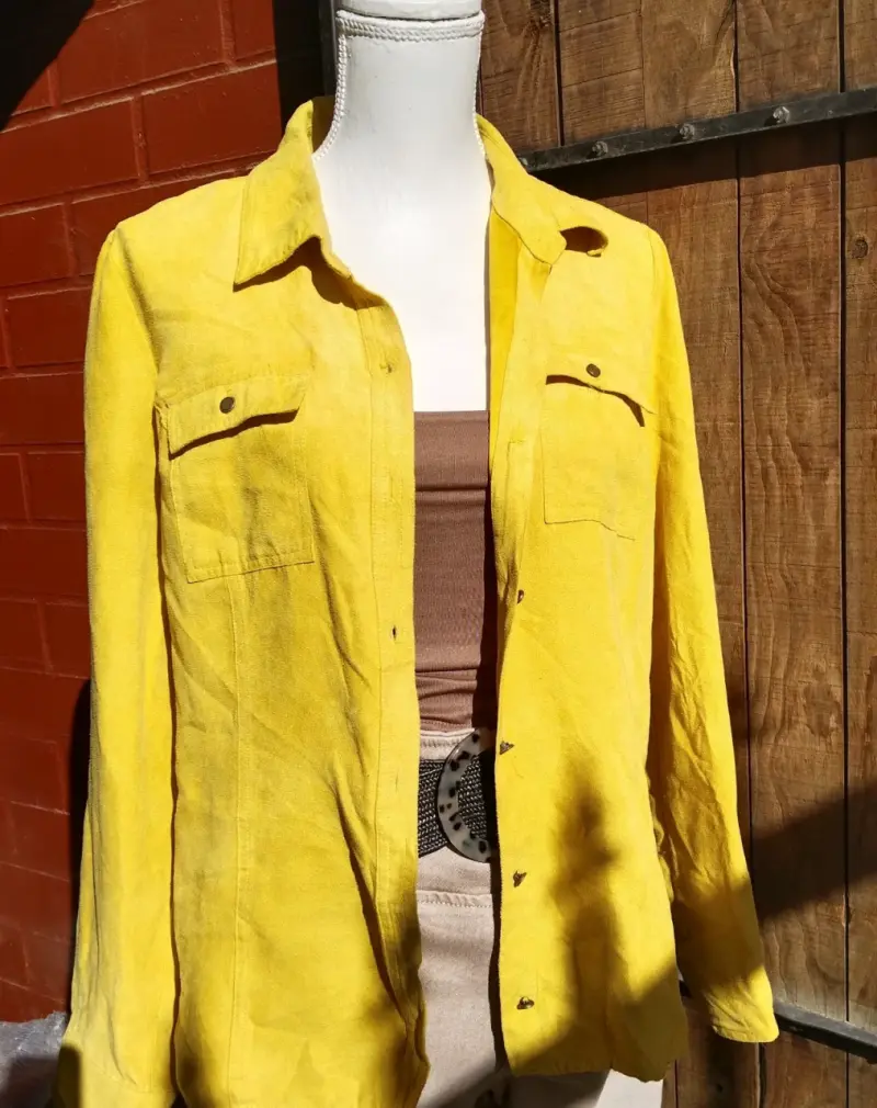Sobrecamisa de gamuza en varios colores para mujer - 2