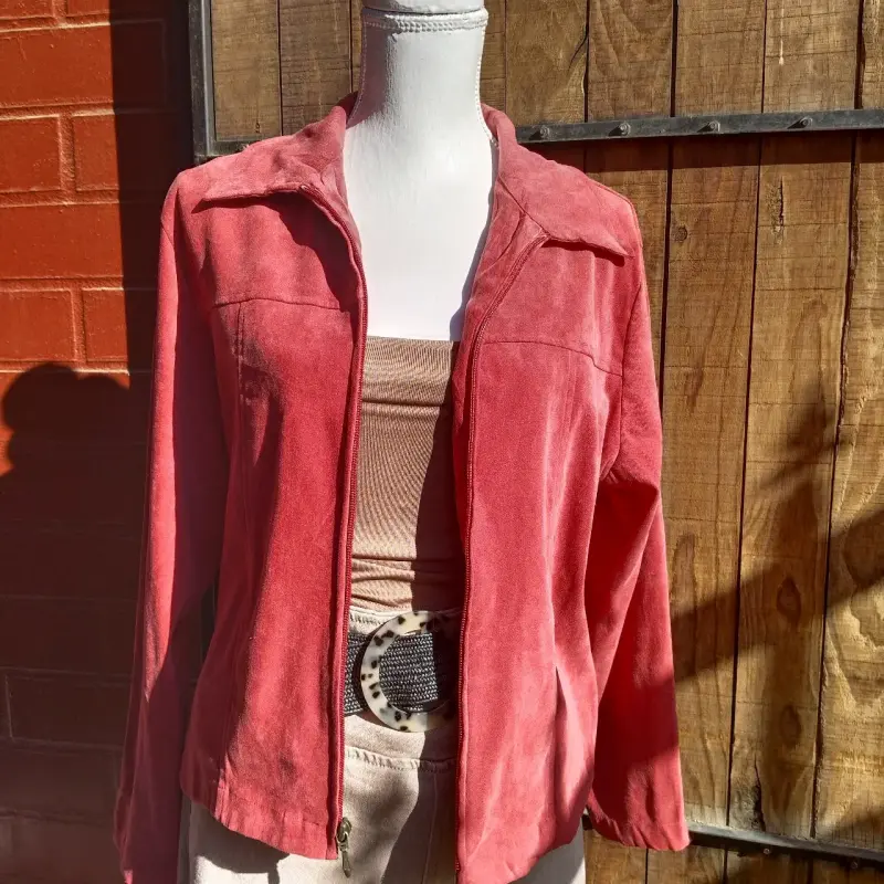 Sobrecamisa de gamuza en varios colores para mujer - 3