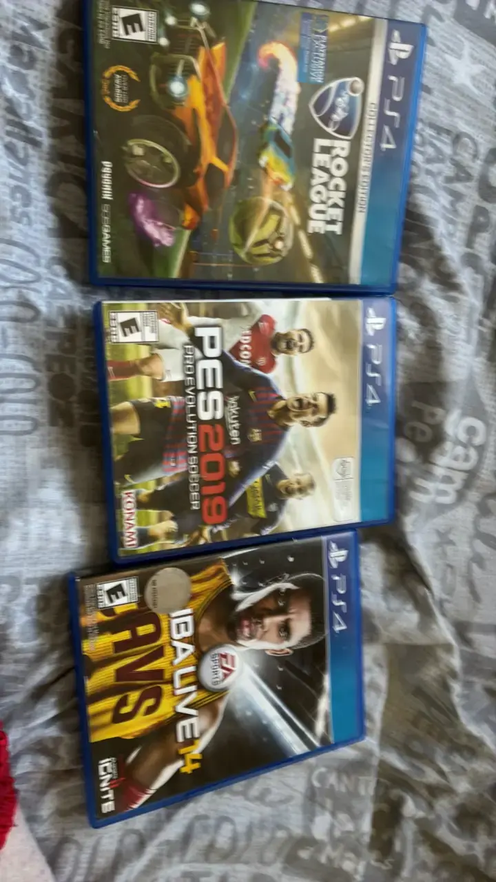 Lote de juegos PS4: Rocket League, PES 2019, NBA Live 14