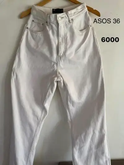 Jeans blancos ASOS talla 36 - miniatura 1