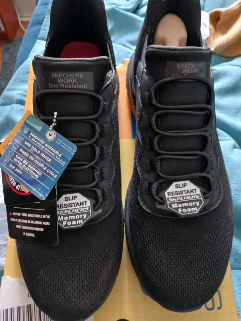 Zapatillas Skechers Work negras antideslizantes - 2