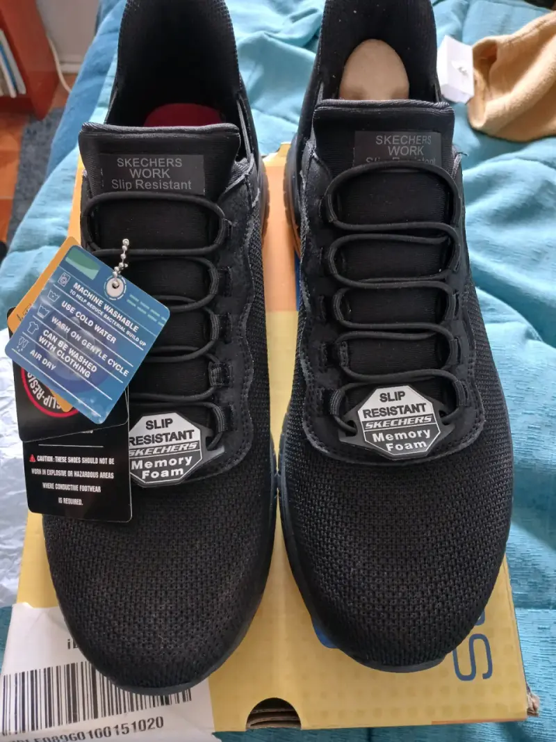 Zapatillas Skechers Work negras antideslizantes - 3
