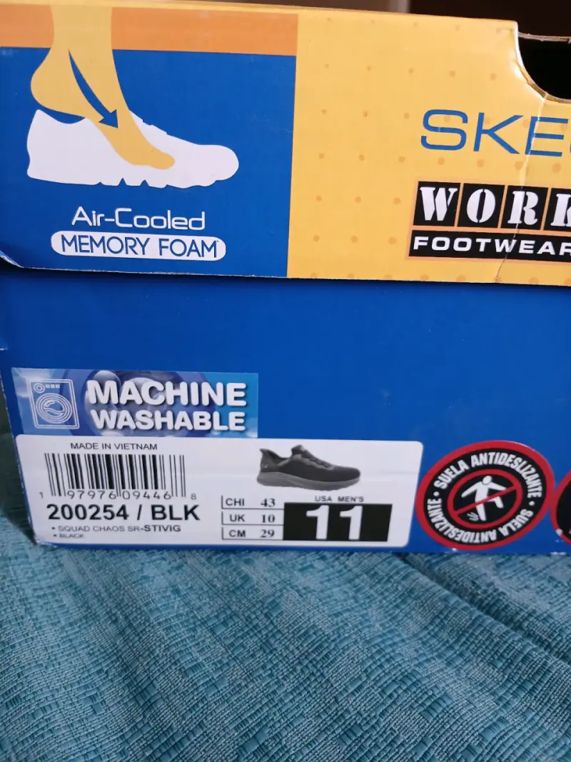 Zapatillas Skechers Work negras antideslizantes - 4
