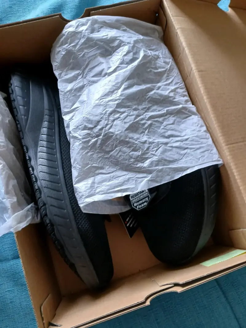 Zapatillas Skechers Work negras antideslizantes - 6