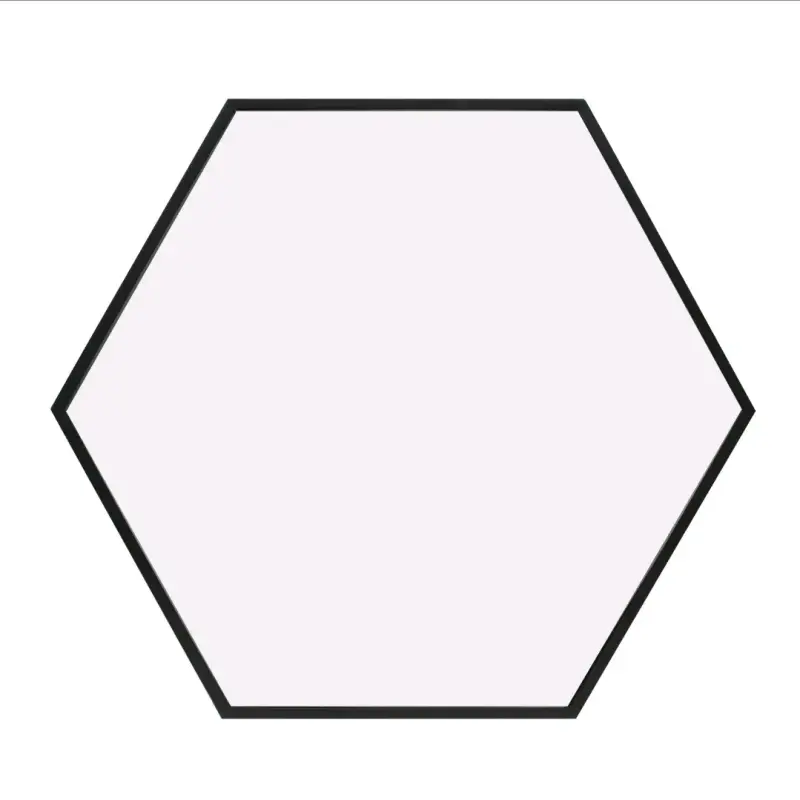 Lámpara colgante hexagonal moderna negra - 2