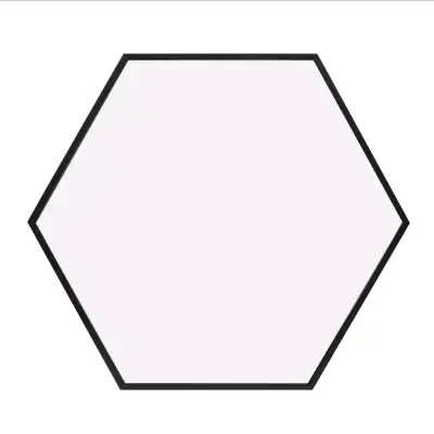Lámpara colgante hexagonal moderna negra - miniatura 2