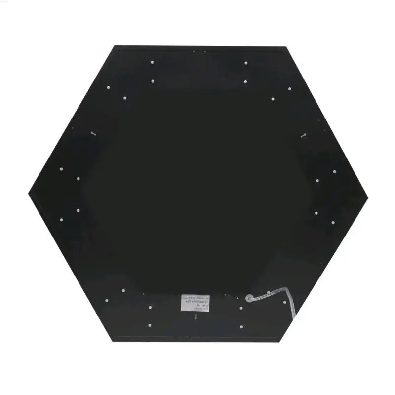 Lámpara colgante hexagonal moderna negra - 3