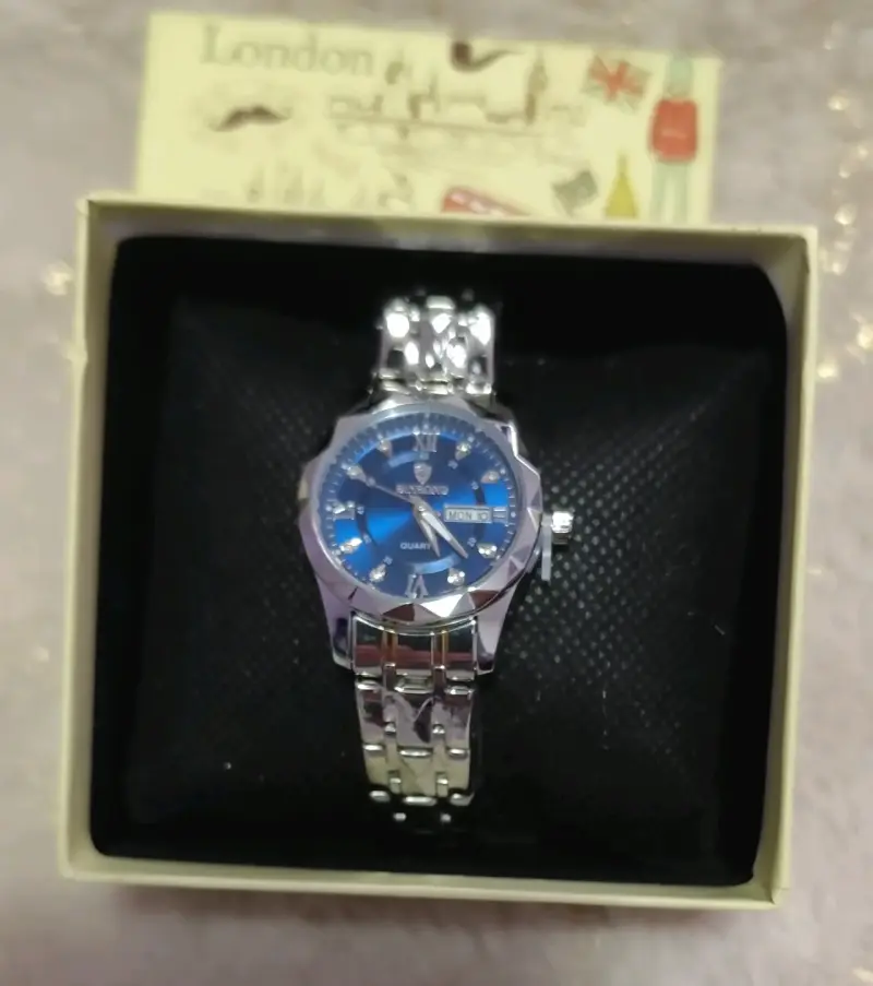 Set de relojes de pulsera con pulsera decorativa - 4