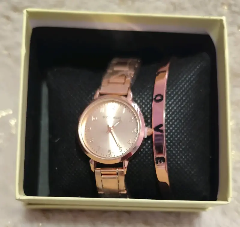 Set de relojes de pulsera con pulsera decorativa - 5