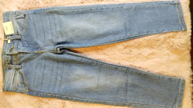 Jeans skinny azul para niña Yamp - 1