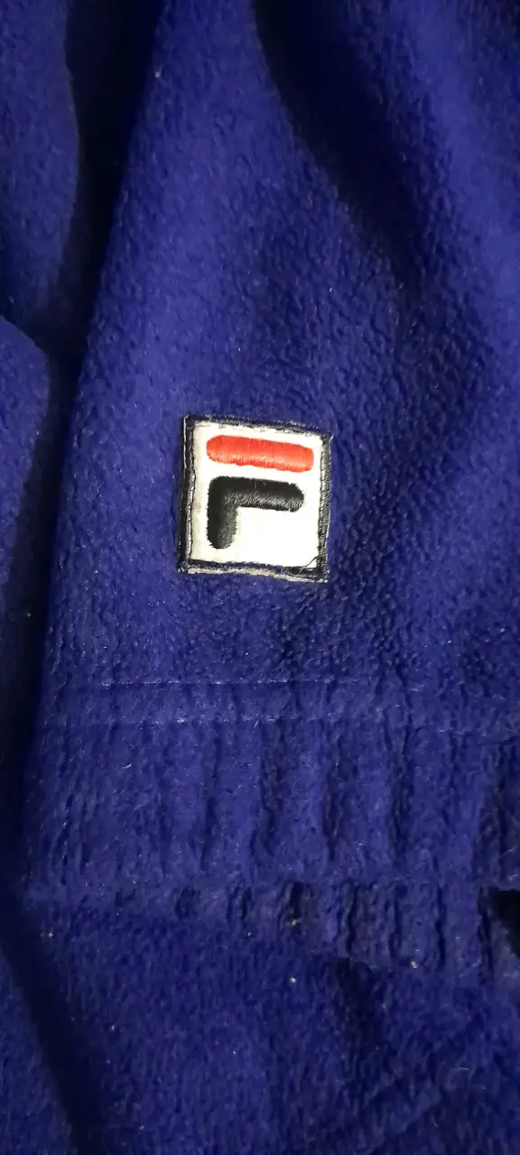 Polar morado con cierre Fila talla XL - 5