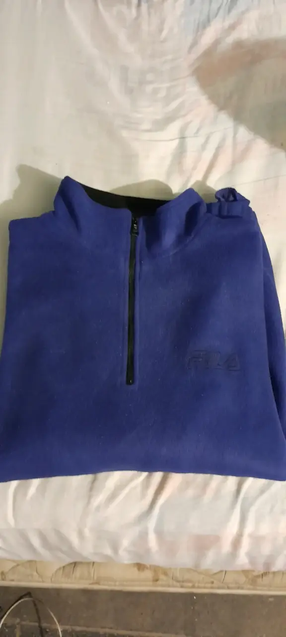 Polar morado con cierre Fila talla XL - 7